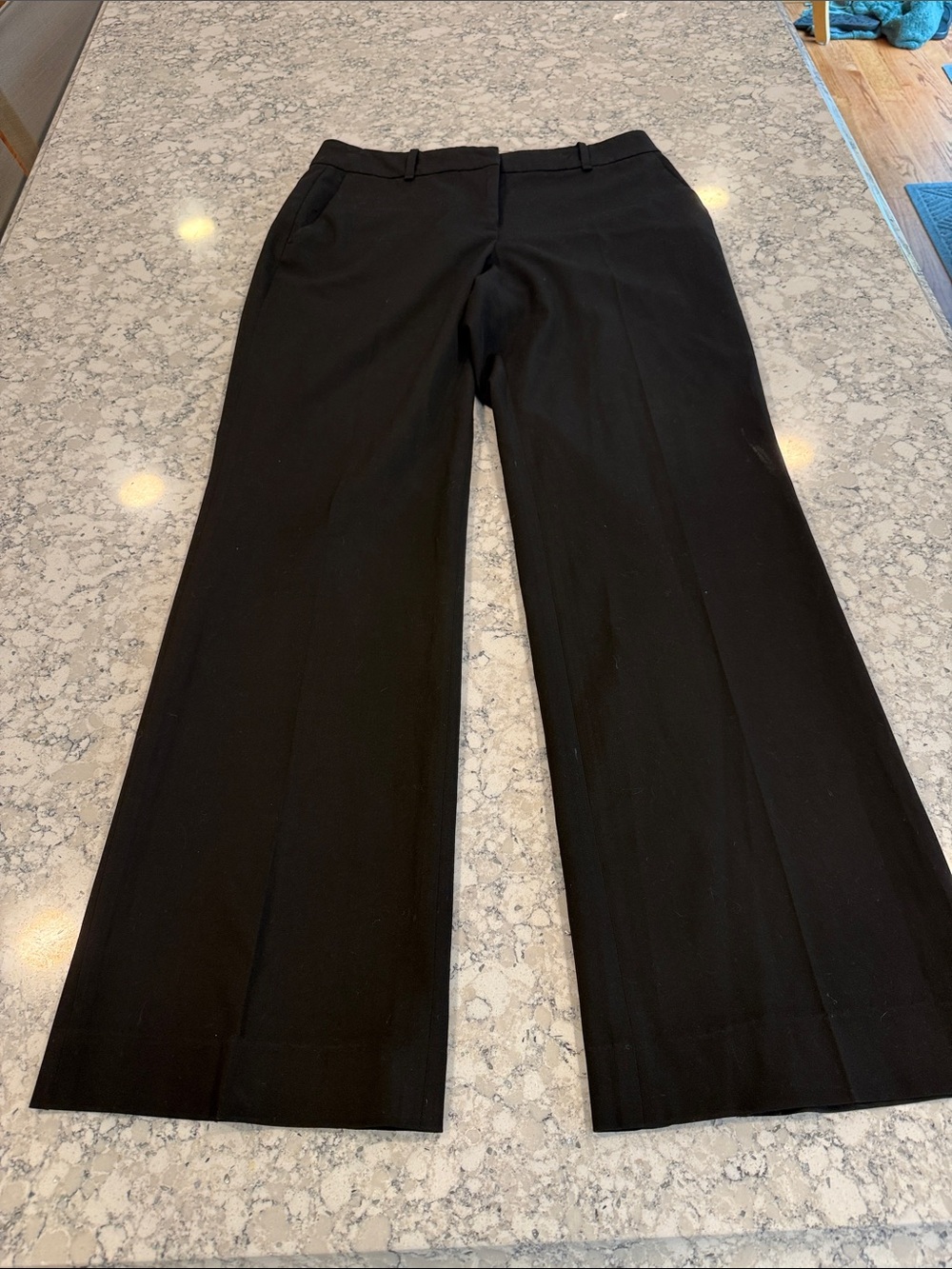 Ann Taylor Black Wide-Leg Dress Pants size 6